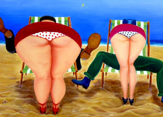 www.hagueart.co.uk - a joyous day at the beach